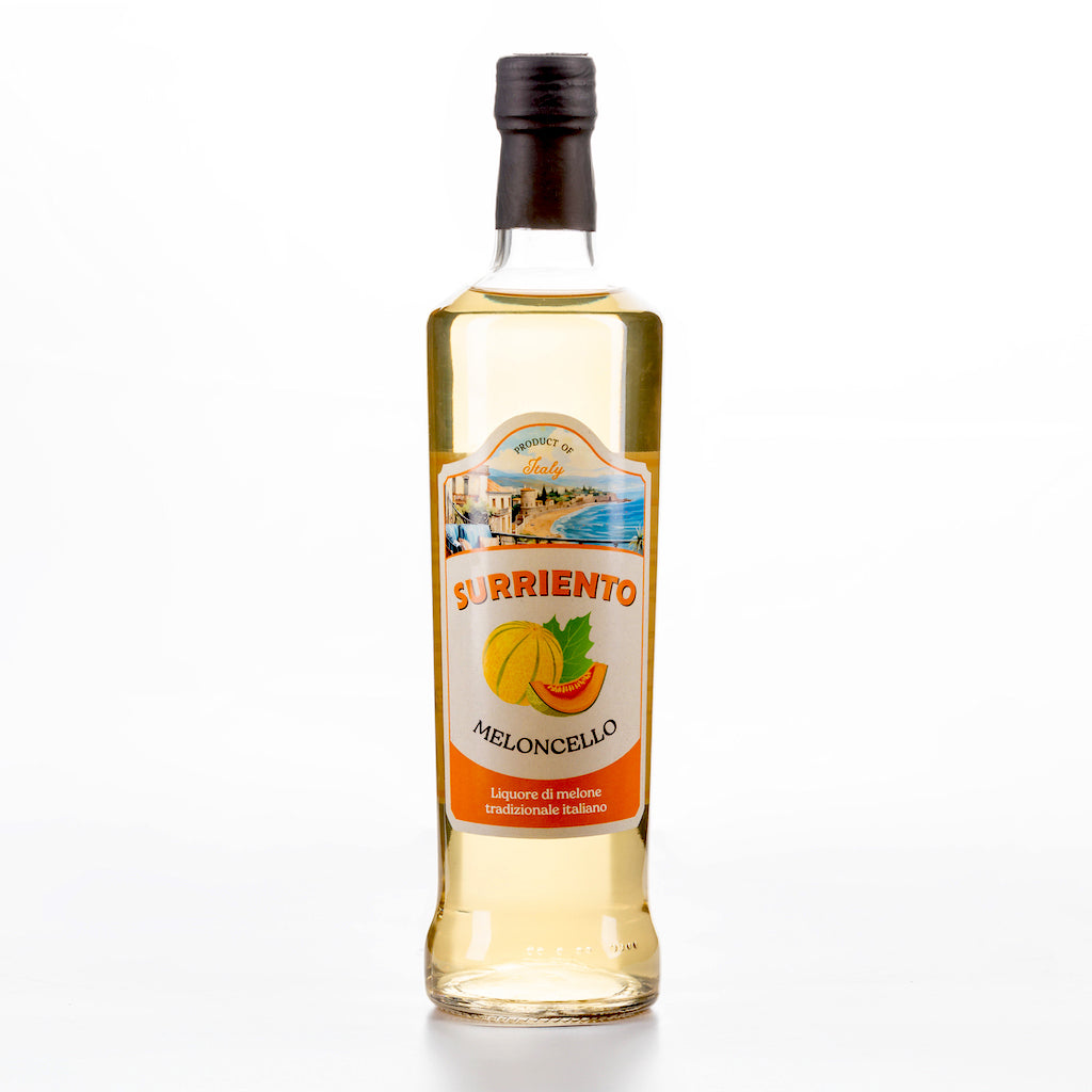 Surriento Meloncello Likör von Bordiga 1888, 700 ml Flasche, italienischer Melonenlikör mit 20 % Melonensaft, ohne Farbstoffe