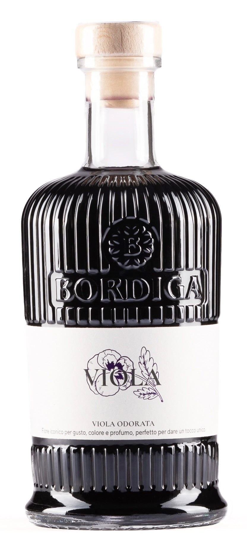 Elisir Viola "Bordiga". Veilchen / Violet Likör aus Piemont, Italien. 0,7 l, Alk. 20 %vol.