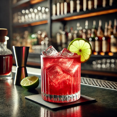 Raspberry Woo-Woo Cocktail mit Himbeersirup