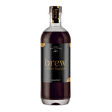 Flasche Brew Coffee Liqueur von Bornholm Spirits, 700 ml, mit schwarzem Etikett und goldener Schrift auf weißem Hintergrund.