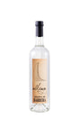 Flasche Grappa di Barbera von Bordiga mit beigem Etikett und schwarzem Schriftzug vor weißem Hintergrund.