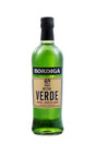 Flasche Bordiga Bitter Verde Likör Aperitivo Amaro mit grünem Glas und Etikett, ideal für Cocktails und Aperitifs.