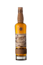 Flasche Vanua Rum Añejo aus den Fiji-Inseln, mit dekorativem Seildesign und Etikett, 3-5 Jahre gereift.